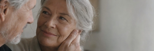 Couple de seniors, bien voir et bien entendre ensemble